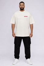 Camiseta oversized "Night Club" - off-white
