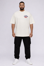 Camiseta oversized "Sunday Running Club" - off-wwhite