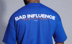 Camiseta oversized BAD INFLUENCE azul - 170g