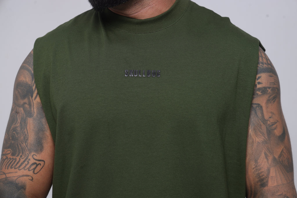 Regata oversized "Not here to prove" verde