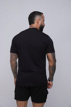 Camiseta regular holograma 23 preta