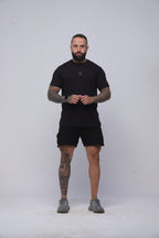 Camiseta regular holograma 23 preta