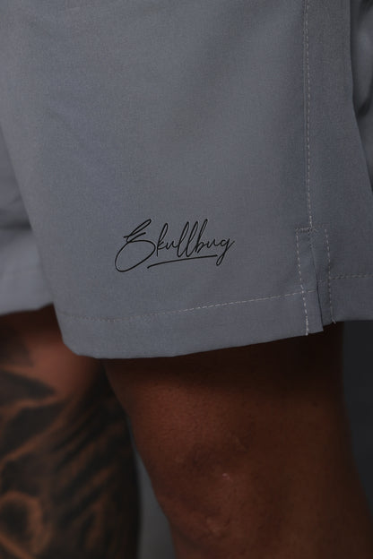 Short Tactel com elastano cinza