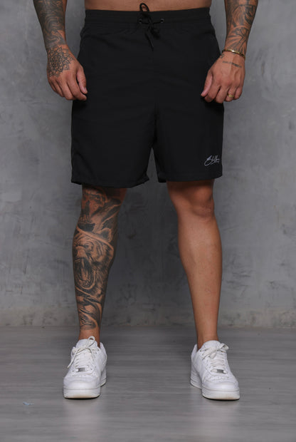 Short Tactel com elastano preto