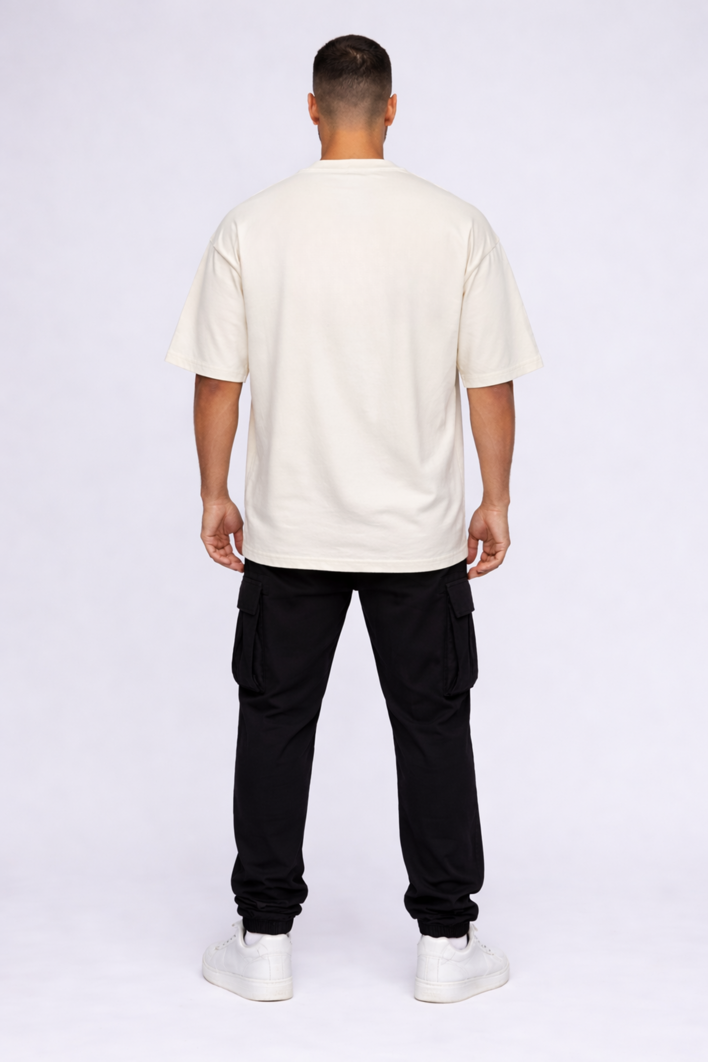 Camiseta oversized "Caveira" - off-white