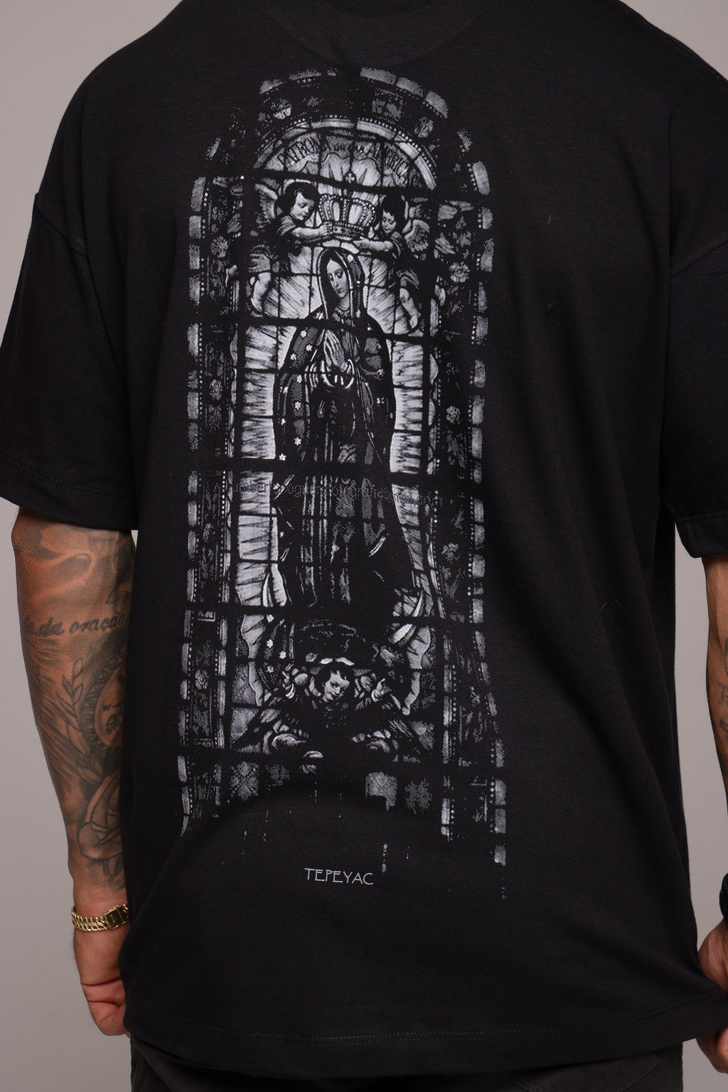 Camiseta oversized "Nsa Guadalupe" - TEPEYAC