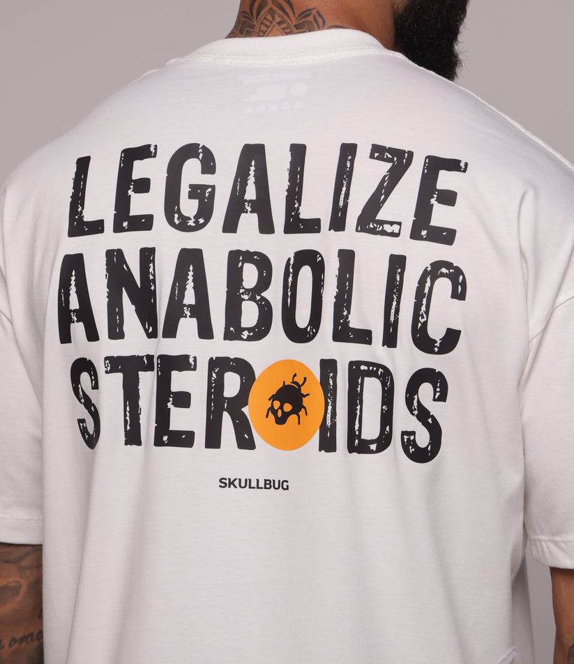 Camiseta oversized "Legalize" - off-white
