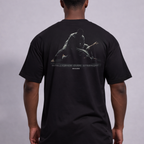 Camiseta oversized "BJJ intelligence" - preta