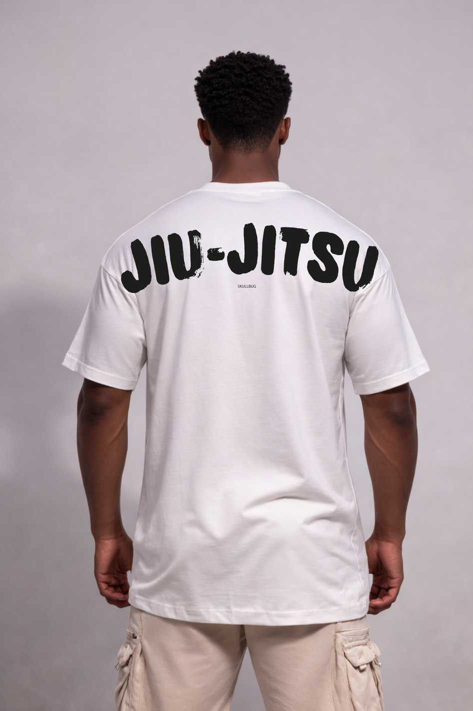 Camiseta oversized "JIU-JITSU giant" - off-white