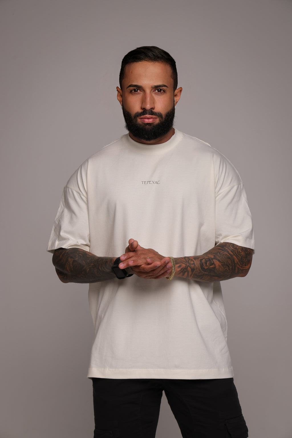 Camiseta oversized "São Bento" - off-white