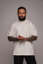 Camiseta oversized "São Bento" - off-white