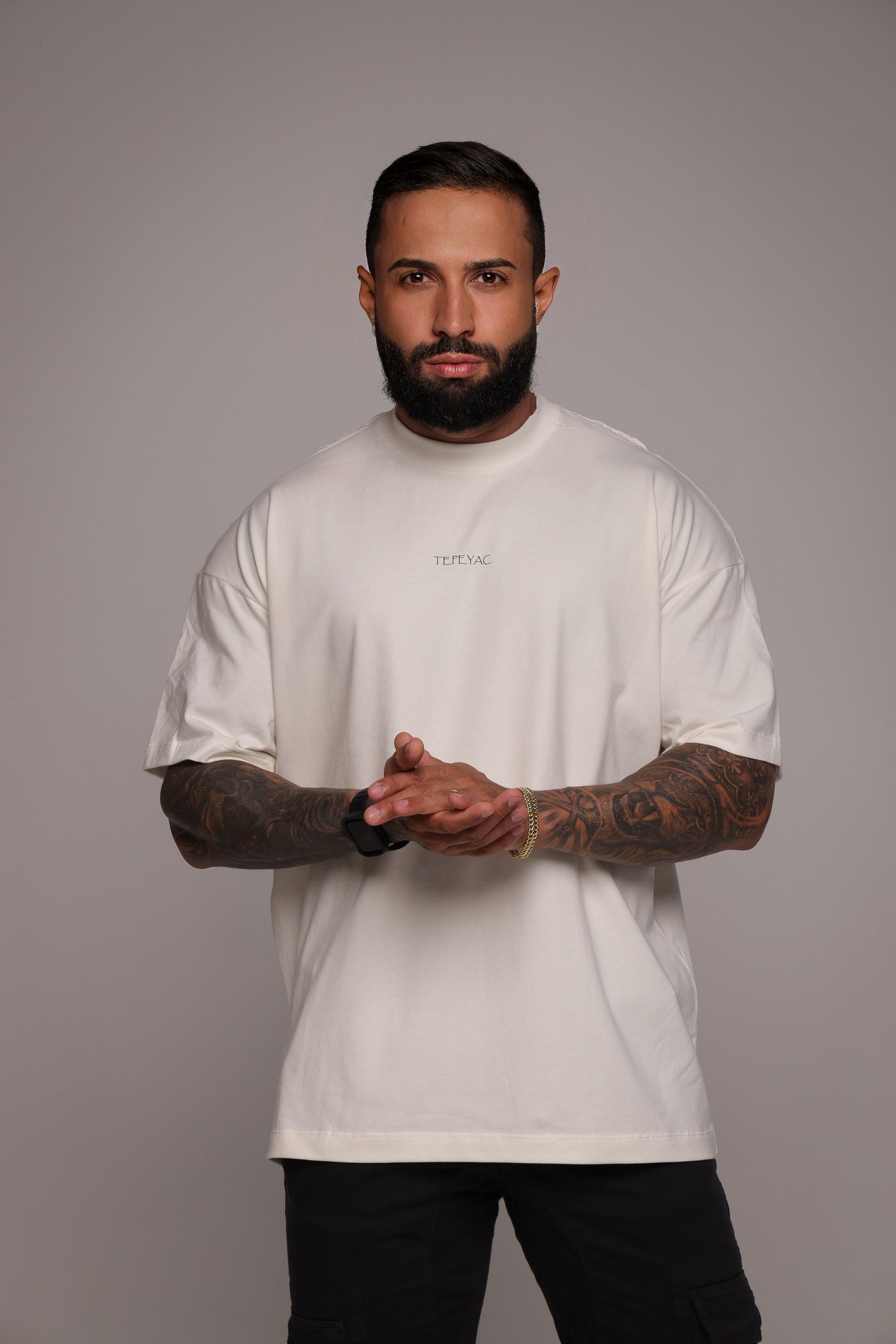 Camiseta oversized "São Bento" - off-white