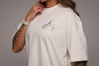 Camiseta oversized "Nossa Senhora" - off-white