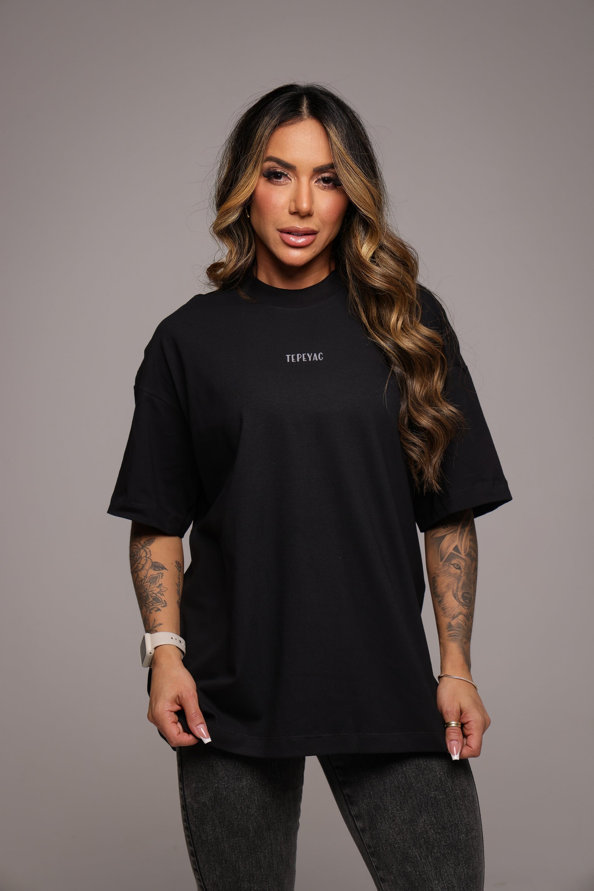 Camiseta oversized "Nsa Guadalupe" - TEPEYAC