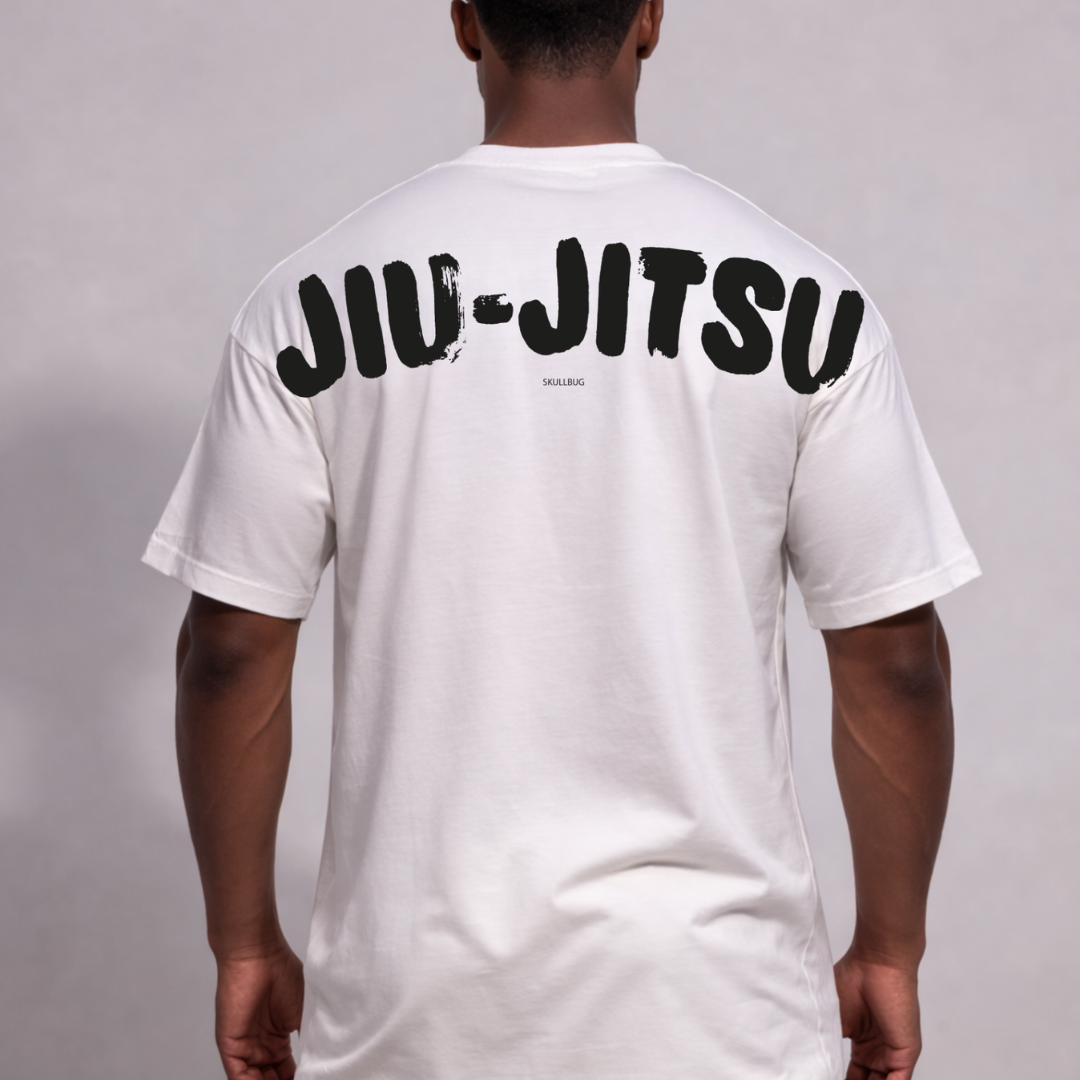 Camiseta oversized "JIU-JITSU giant" - off-white