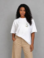 Camiseta oversized "É a minha MÃE" - off-white