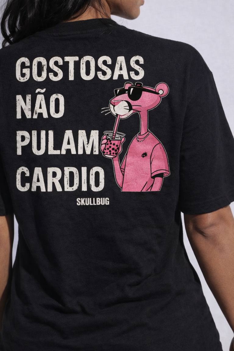 Camiseta oversized "Gostosas" - preta