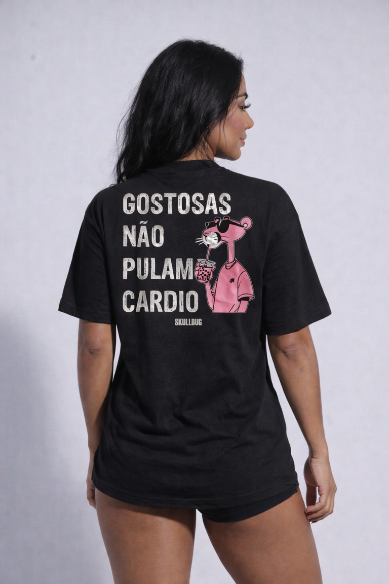 Camiseta oversized "Gostosas" - preta