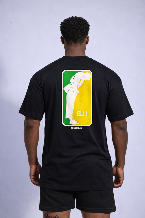 Camiseta oversized "BJJ Brasil' - preta