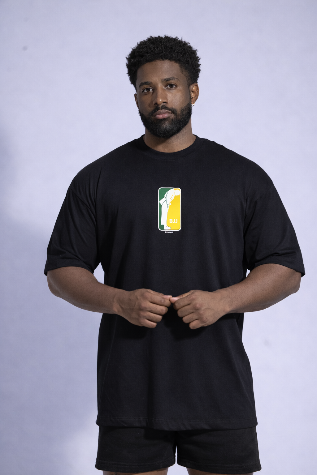 Camiseta oversized "BJJ Brasil' - preta