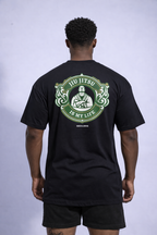 Camiseta oversized mandala - preta