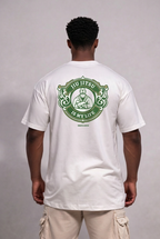 Camiseta oversized mandala - off-white