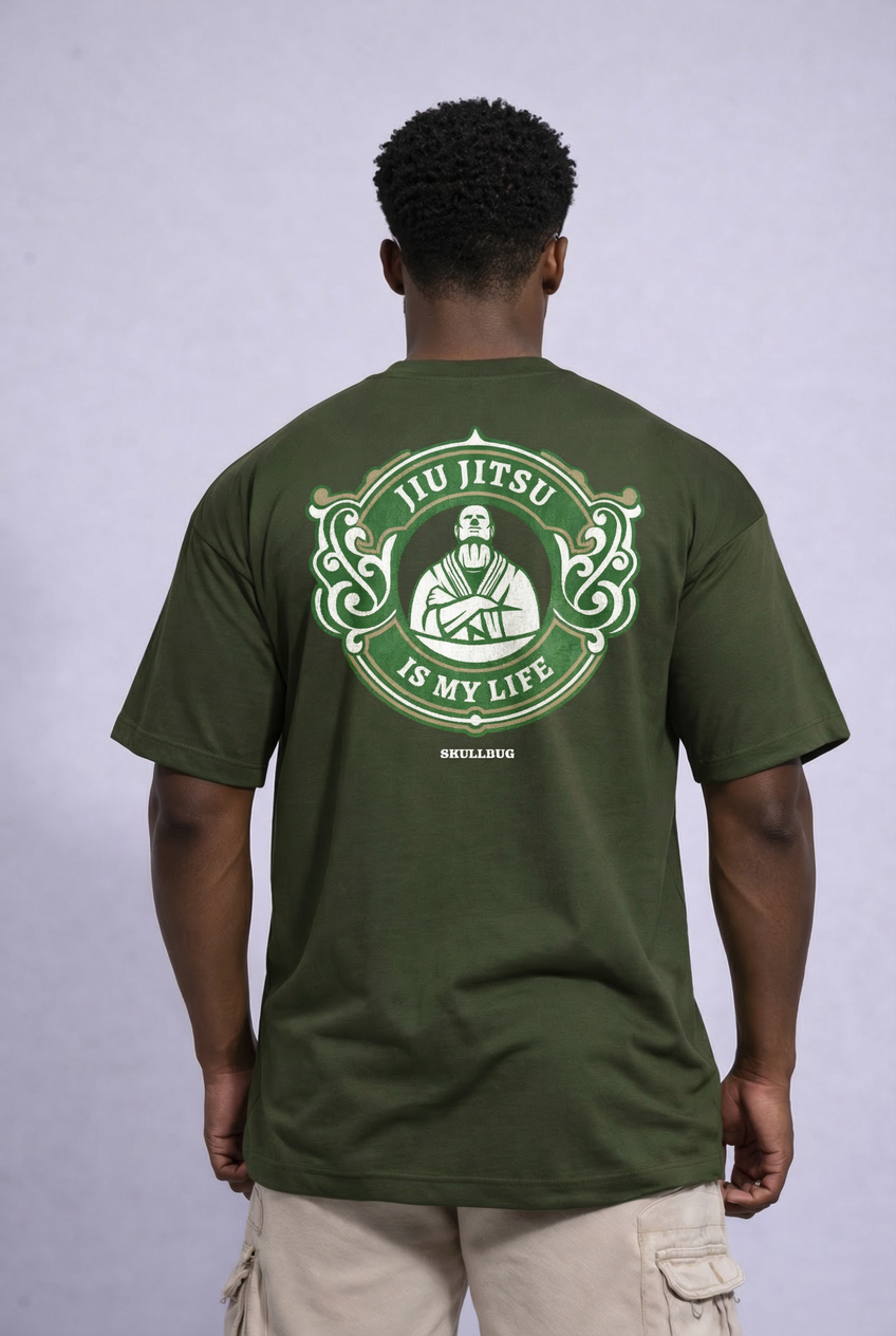 Camiseta oversized mandala - verde