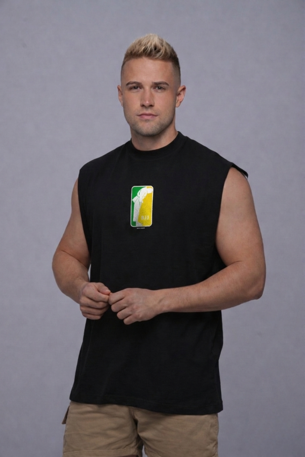 Regata oversized "BJJ Brasil" - preta