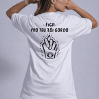 Camiseta oversized "Figa" - off-white