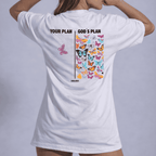 Camiseta oversized "God´s plan" - off-white