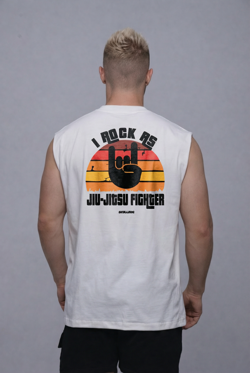 Regata oversized "Jiu-jitsu fighter" - off-white