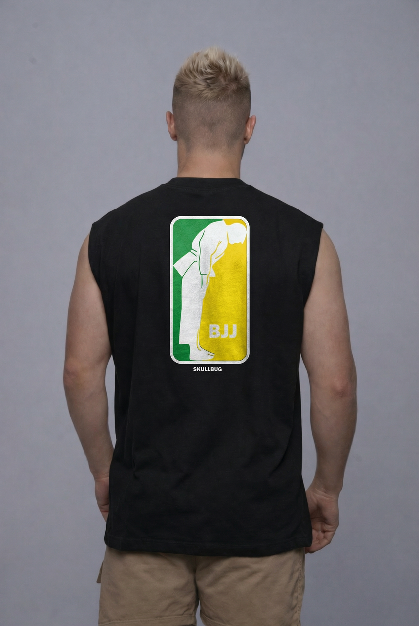 Regata oversized "BJJ Brasil" - preta