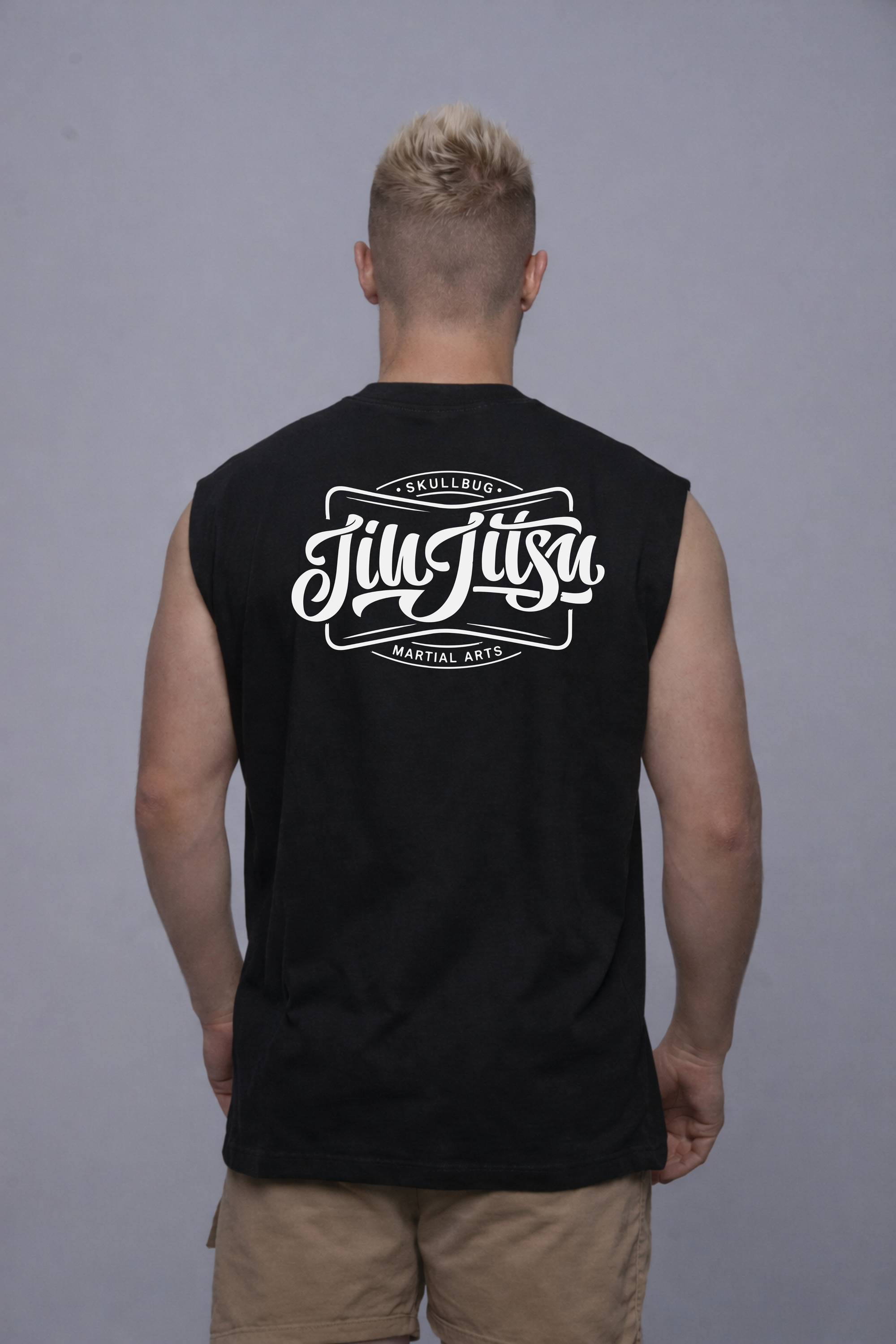 Regata oversized "Jiu-jitsu" - preta