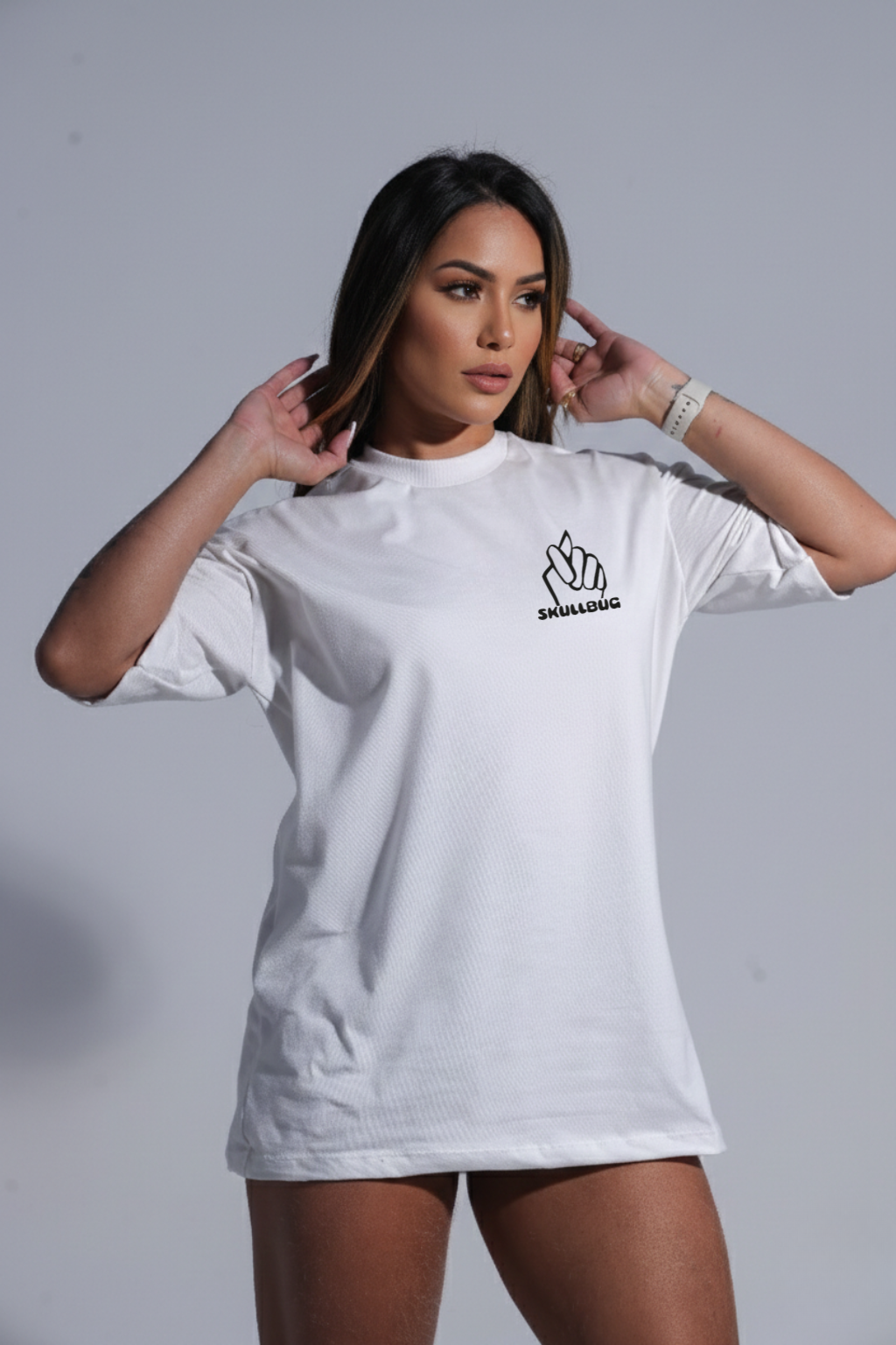 Camiseta oversized "Figa" - off-white