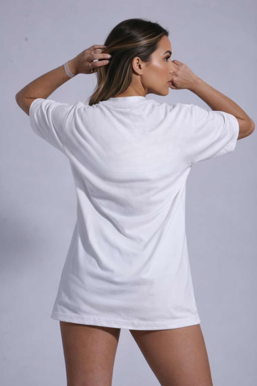 Camiseta oversized "Fitness bear" - off-white