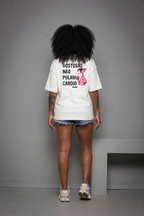 Camiseta oversized "Gostosas" - off-white