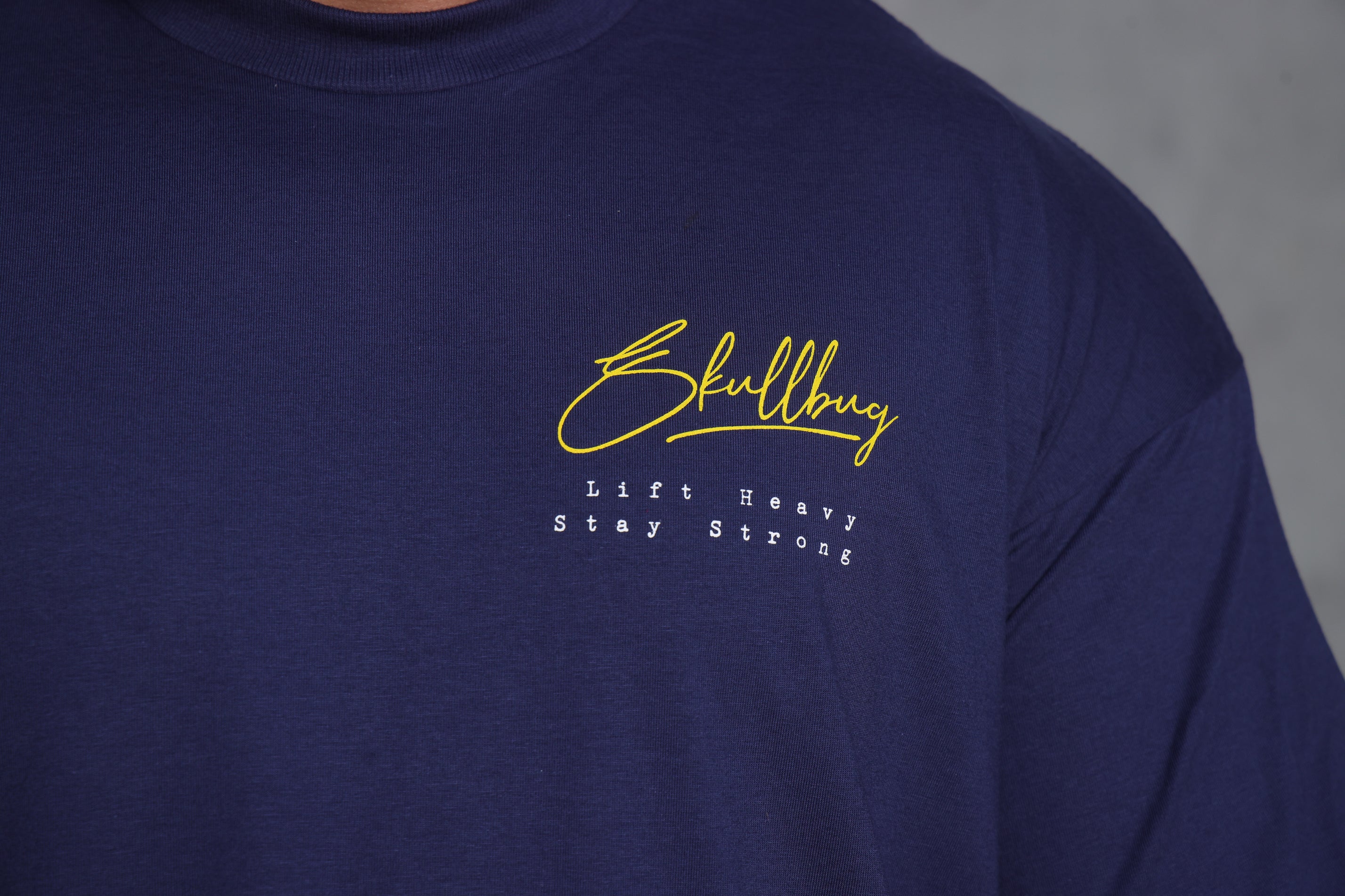 Camiseta oversized IMPROVE - azul marinho – SKULLBUG