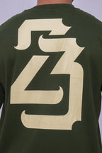 Camiseta oversized 23 verde - 230g