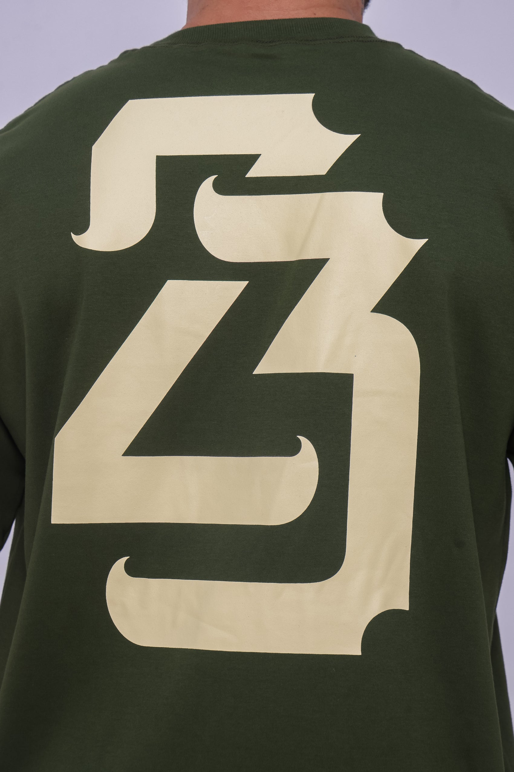 Camiseta oversized 23 verde - 230g