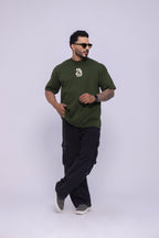 Camiseta oversized 23 verde - 230g