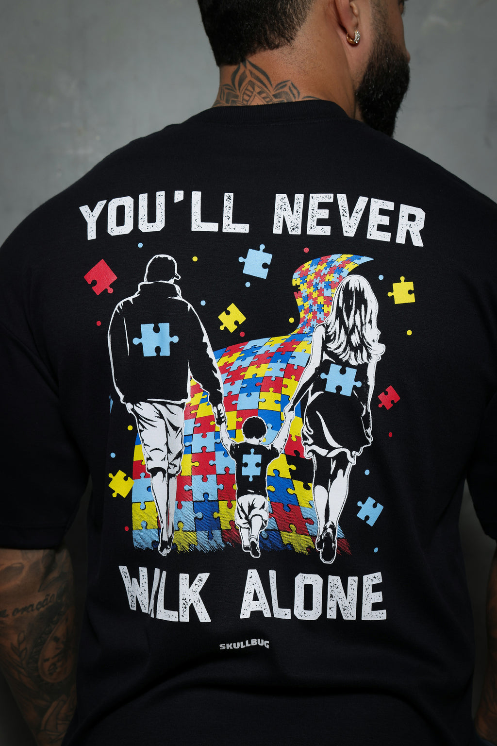 Camiseta oversized autismo - 230g