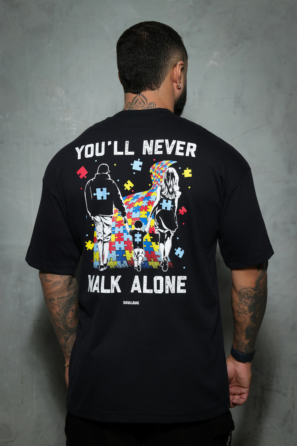 Camiseta oversized autismo - 230g