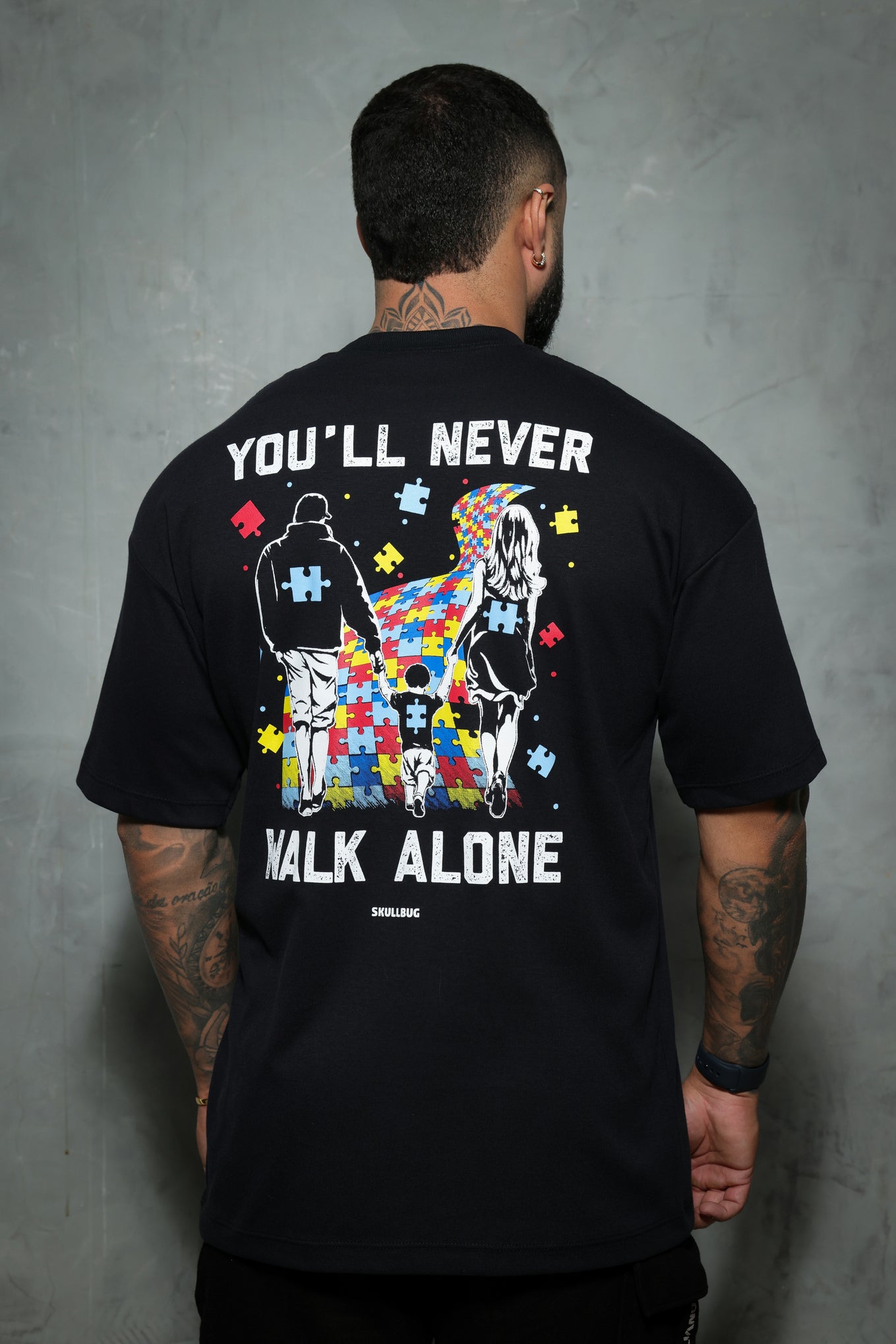 Camiseta oversized autismo - 230g