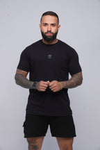 Camiseta regular holograma 23 preta