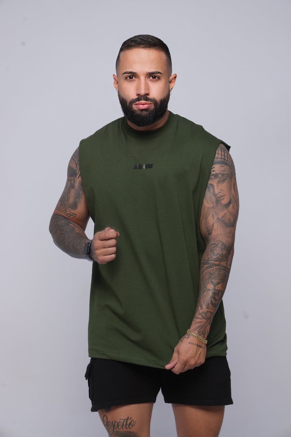 Regata oversized "Not here to prove" verde