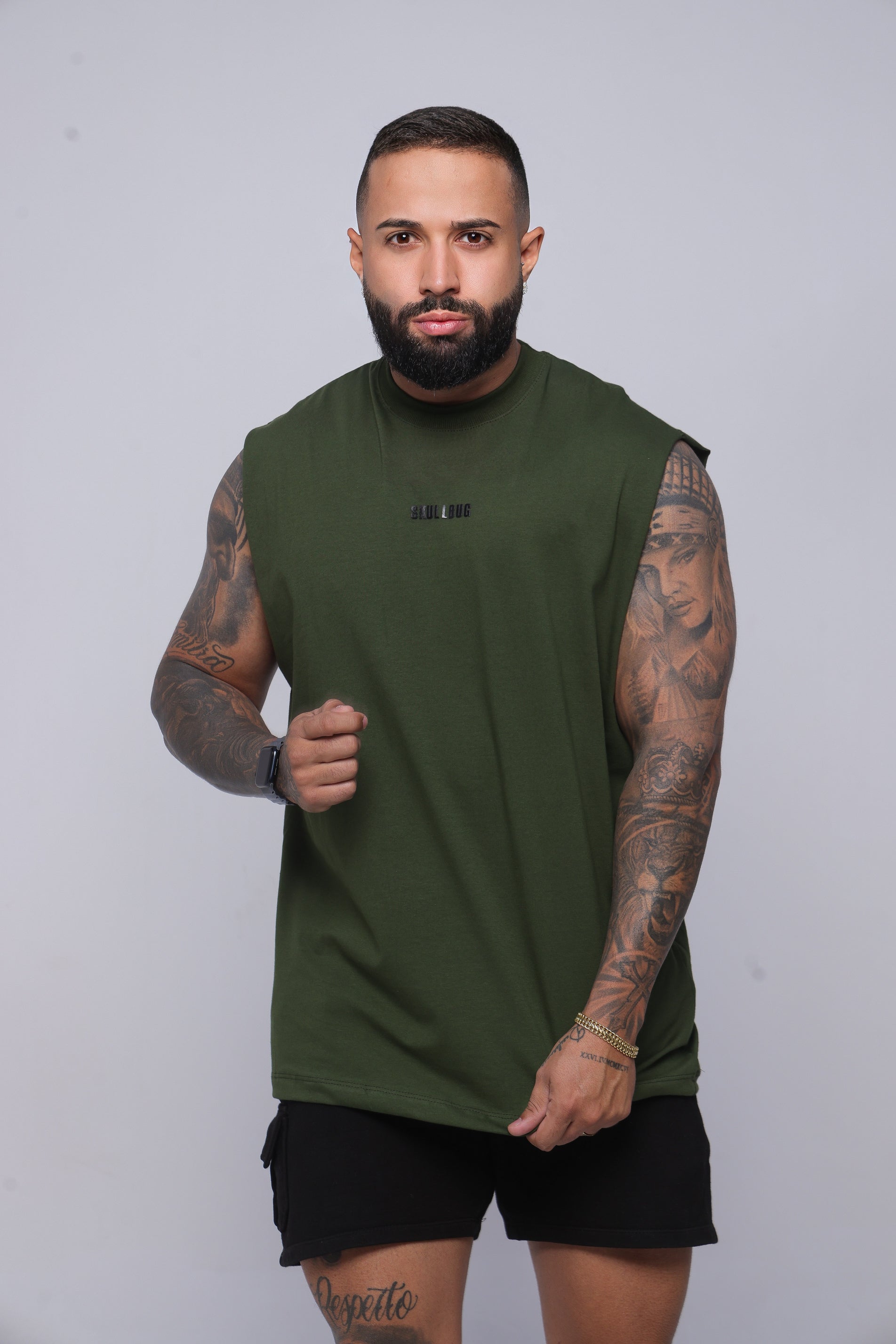 Regata oversized "Not here to prove" verde