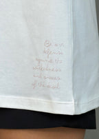 Camiseta oversized "St. MIchael" - off-white