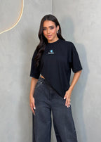 Camiseta oversized "God´s plan" - preta