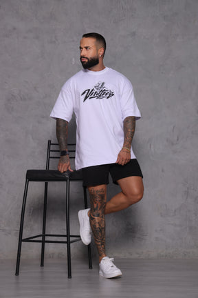 Oversized GYM RAT branca - 230g