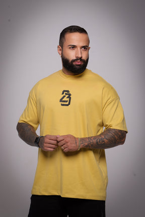 Camiseta oversized 23 ouro - 230g